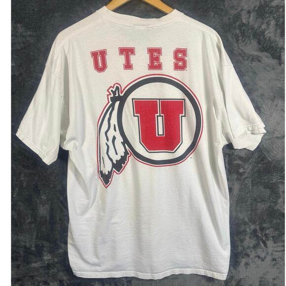 VTG 90s Galt Sand University of Utah Utes T Shirt Unisex XL Made in USA! - Picture 2 of 8